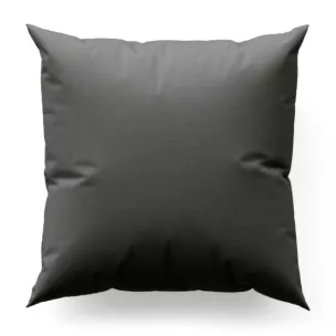 Poszewka szyta ciemnostalowa z gładkiej zaciemniającej tkaniny typu dimout