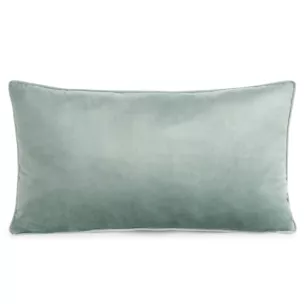 Poduszka 30 x 50 cm welwetowa ciemnomiętowa z kontrastującą lamówką GAJA 3 Eurofirany