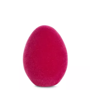 Wielkanocna figurka w kształcie jajka o strukturalnym meszkowym wykończeniu Eurofirany