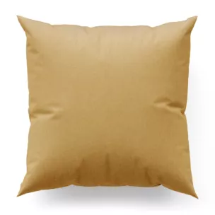 Poszewka szyta ciemnobeżowa z miękkiej tkaniny o welurowej strukturze