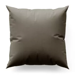 Poszewka szyta beżowa z gładkiej tkaniny typu dimout