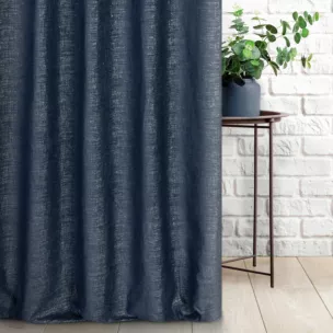 Tkanina zasłonowa szenilowa przetykana błyszcząca nicią Eurofirany