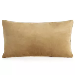 Poduszka 30 x 50 cm welwetowa miodowa z kontrastującą lamówką GAJA 3 Eurofirany