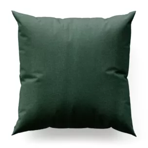 Poszewka na wymiar ciemnomiętowa o naturalnym charakterze, z widocznym, ozdobnym splotem