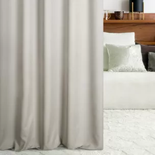 Zasłona szyta na taśmie fala DORA - HIT ciemnosrebrna z miękkiej tkaniny o welurowej strukturze