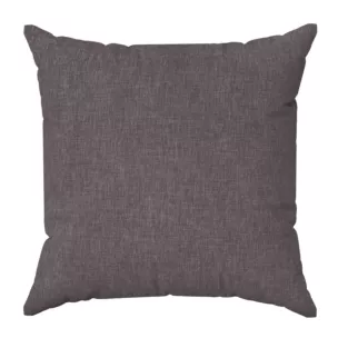 Poszewka szyta grafitowa z tkaniny zaciemniającej typu dimout o naturalnym splocie, z efektem melanżu