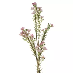 Kwiat sztuczny dekoracyjny WOSKÓWKA jasnoróżowy Eurofirany