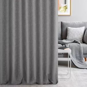 Zasłona szyta na taśmie fala niebieska z miękkiej tkaniny z efektem melanżu