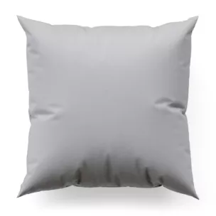 Poszewka szyta JULIETT srebrna z eleganckiej połyskującej tkaniny przetykanej lureksową nicią