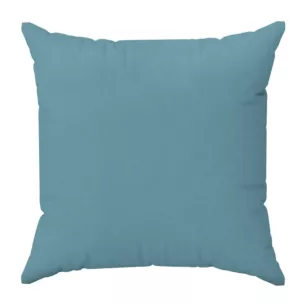 Poszewka szyta DORA - HIT błękitna z miękkiej tkaniny o welurowej strukturze