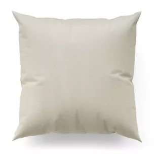 Poszewka szyta beżowo złota z gładkiej tkaniny przeplatanej błyszczącą lureksową nicią