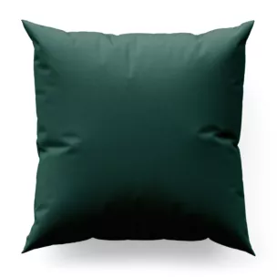 Poszewka szyta turkusowa z gładkiej tkaniny zaciemniającej typu dimout wykończona obciążnikiem