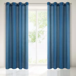 Firana REBECCA z etaminy o strukturze deszczyku wzór pionowy Eurofirany