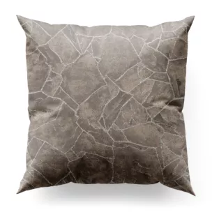 Poszewka szyta stalowa z tkaniny z wzorem przetykanym błyszczącą nicią