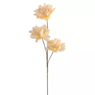 Kwiat sztuczny kremowy z plastycznej pianki foamiran 63 cm Eurofirany