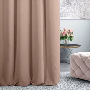 Tkanina zasłonowa miękka gładka o zamszowym chwycie Eurofirany