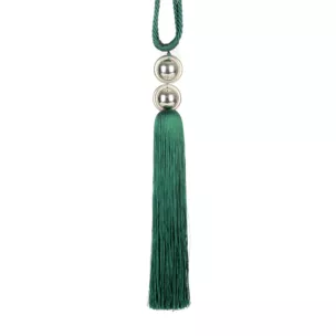 Dekoracyjny sznur do zasłon NAOMI upinacz z chwostem i koralikami Eurofirany