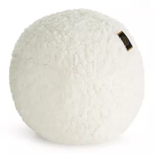 Poduszka w formie kuli średnica 24 cm z tkaniny typu bukla kremowa BUKLA 09 Eurofirany