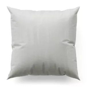 Poszewka szyta kremowa z tkaniny z mieszanką lnu i wiskozy, w stylu eko, z delikatnym połyskiem