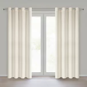 Zasłona naturalna o naturalnym splocie 140x250 cm przelotka - LINDA Eurofirany
