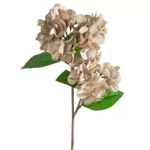 Kwiat sztuczny ciemnobeżowy z plastycznej pianki foamiran 50 cm Eurofirany