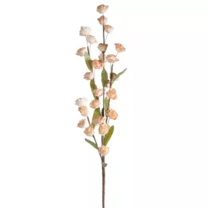 Kwiat sztuczny jasnopomarańczowy z plastycznej pianki foamiran 90 cm Eurofirany