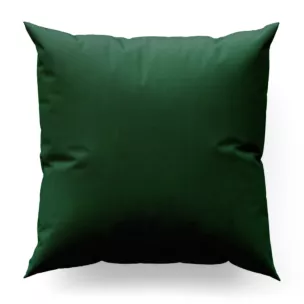 Poszewka szyta ciemnozielona z miękkiej tkaniny welwetowej