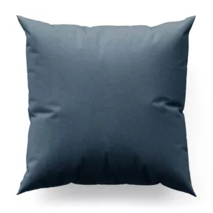 Poszewka szyta niebieska z szenilowej tkaniny