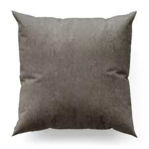 Poszewka na wymiar szara z tkaniny o szenilowej strukturze