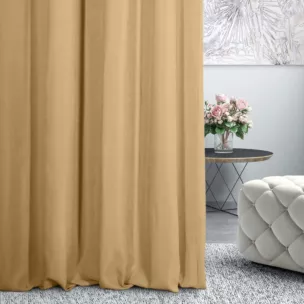 Tkanina zasłonowa miękka gładka o zamszowym chwycie Eurofirany