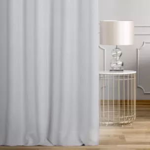 Zasłona szyta na taśmie fala naturalna z tkaniny o naturalnym splocie w stylu eko