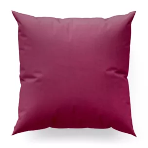 Poszewka szyta ITALIA bordowa z tkaniny welwetowej o delikatnym połysku