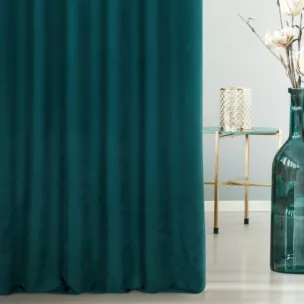 Tkanina zasłonowa miękka gładka o zamszowym chwycie Eurofirany