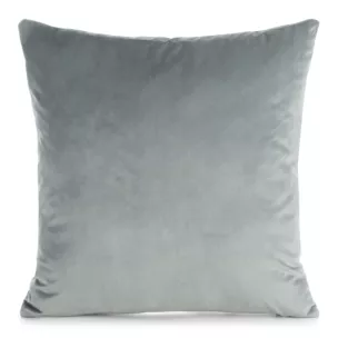 Poszewka na poduszkę 45x45 cm welwetowa o delikatnym połysku gładka srebrna GAJA 1 Eurofirany
