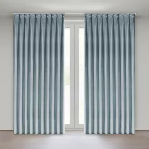 Zasłona srebrna z welwetowej tkaniny 125x270 cm system flex - MELANIE Eurofirany