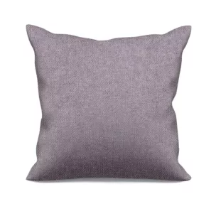 Poszewka szyta liliowa miękka, szenilowa tkanina o wyraźnym splocie i delikatnym połysku