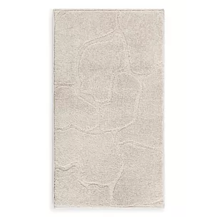 Dywan 80x150 cm beżowy wytłaczany z organicznym wzorem ALBA2 Eurofirany