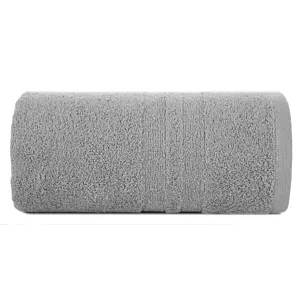 Ręcznik do rąk 30x50 cm bawełniany kolor srebrny w pasy i lśniącą nitką 500 g/m2 GALA Eurofirany