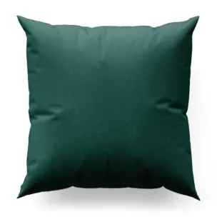 Poszewka szyta ciemnoturkusowa z tkaniny z dodatkiem połyskującej nici, z widocznym ozdobnym splotem