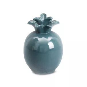 Figurka ceramiczna turkusowa ananas z perłowym połyskiem średnica 11x16 cm SIMONA Eurofirany