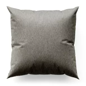Poszewka szyta srebrna z tkaniny o melanżowej strukturze