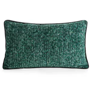 Poszewka na poduszkę 30x50 cm z plecionej szenilowej nici z efektem melanżu miętowa BARI Eurofirany