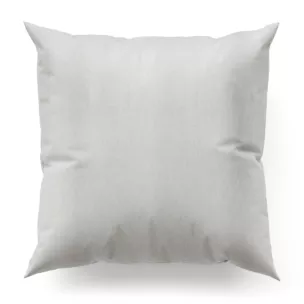 Poszewka na wymiar jasnosrebrna z tkaniny o szenilowej strukturze