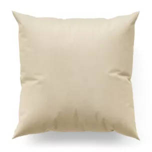 Poszewka na wymiar kremowa z miękkiej tkaniny welwetowej