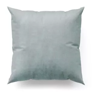 Poszewka szyta ENYA srebrna z miękkiej półmatowej tkaniny welwetowej