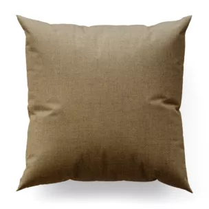 Poszewka na wymiar brązowa z tkaniny z jodełkowym wzorem geometrycznym