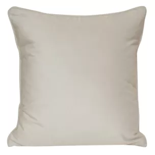 Poszewka na poduszkę 45x45 cm welwetowa z wypustką na brzegach kremowa SIBEL PIERRE CARDIN Eurofirany