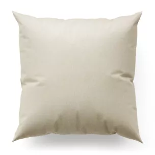 Poszewka szyta jasnobeżowa z gładkiej, zaciemniającej tkaniny z wyraźnym splotem