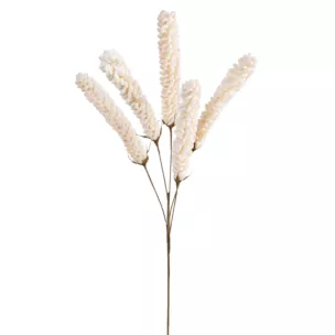 Kwiat sztuczny kremowy z plastycznej pianki foamiran 90 cm Eurofirany