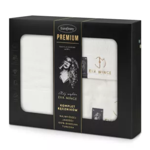 Zestaw ręczników bawełnianych 3 szt kolor kremowy 550 g/m2 GAJA Eva Minge Eurofirany